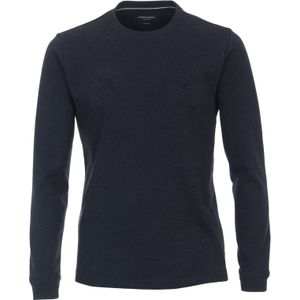 CASA MODA comfort fit T-shirt lange mouw, blauw dessin