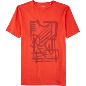 OLYMP Casual modern fit T-shirt, rood