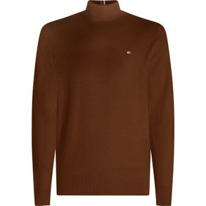 Tommy Hilfiger heren coltrui katoen, Pima Org Ctn Cashmere Roll Neck, bruin