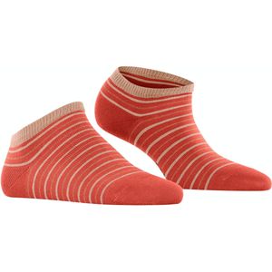 FALKE Stripe Shimmer dames sneakersokken, oranje (orange) -  Maat: 35-38