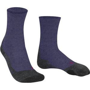 FALKE TK2 Explore Melange dames trekking sokken,  (viola) -  Maat: 37-38