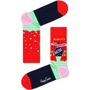 Happy Socks World´s Strongest Mom Sock, unisex sokken - Unisex - Maat: 41-46