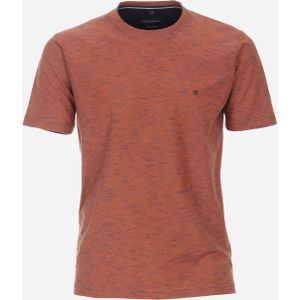 CASA MODA comfort fit heren T-shirt, oranje dessin -  Maat: 4XL