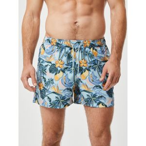Bjorn Borg Print Swim Shorts, heren zwembroek, citroenen print -  Maat: XXL
