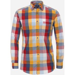 3 voor 99 | Redmond comfort fit overhemd, popeline, rood geruit