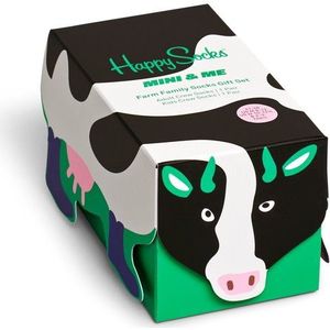 Happy Socks Mini & Me Farmcrew Gift Set (2-pack), unisex sokken in cadeauverpakking - Unisex - Maat: 36-2-3Y