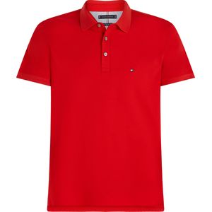 Tommy Hilfiger 1985 Slim Polo, heren poloshirt, rood -  Maat: L