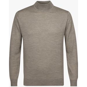 Profuomo heren trui wol, slim fit trui met turtleneck, groen