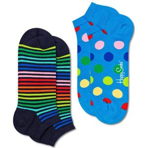 Happy Socks Mini Stripe Low Sock (2-pack), unisex sokken - Unisex - Maat: 41-46