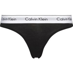Calvin Klein dames Modern Cotton string, zwart -  Maat: S