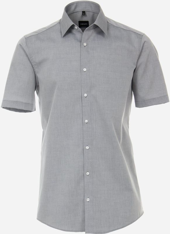Venti Overhemd Korte mouw zilver