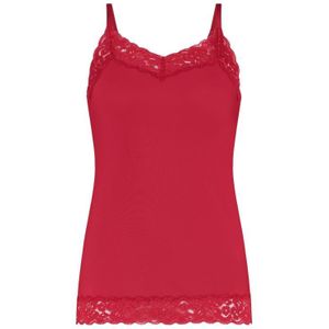 TEN CATE Secrets Lace women spaghetti top met kant (1-pack), dames singlet, rood