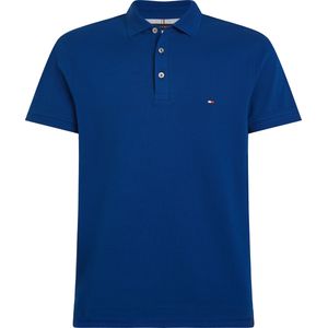 Tommy Hilfiger 1985 Slim Polo, heren poloshirt, donker kobaltblauw -  Maat: L