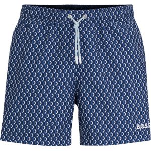 HUGO BOSS Vibe swim shorts, heren zwembroek, navy blauw dessin