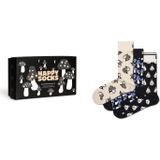 Happy Socks Monochrome Magic Socks Gift Set (3-pack), unisex sokken in cadeauverpakking - Unisex - Maat: 36-40