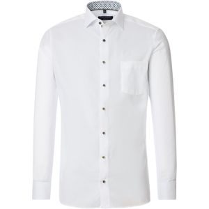 CASA MODA modern fit overhemd, structuur, wit