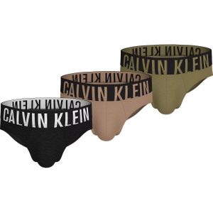 Calvin Klein Hipster Briefs (3-pack), heren slips, zwart, grijs, petrol