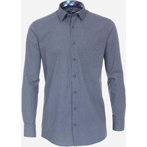 3 voor 99 | Redmond regular fit overhemd, popeline, blauw dessin 51/52