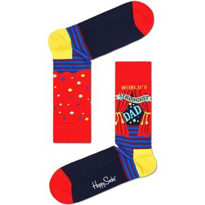 Happy Socks World´s Strongest Dad Sock, unisex sokken - Unisex - Maat: 36-40