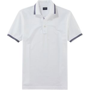 OLYMP Polo Casual, modern fit polo, wit -  Maat: L