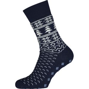 Burlington - Homepads Fair Isle - Huissokken - Blauw met Wit