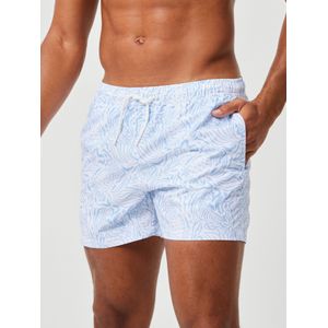 Bjorn Borg Print Swim Shorts, heren zwembroek, blauw met wit dessin