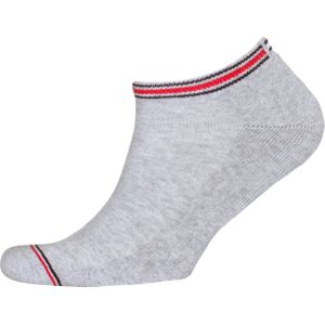Tommy Hilfiger Iconic Sports Sneaker Socks (2-pack), heren sport enkelsokken, grijs -  Maat: 43-46