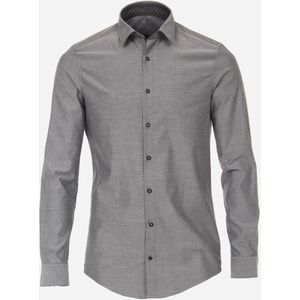 3 voor 99 | Redmond slim fit overhemd, twill, grijs 43/44