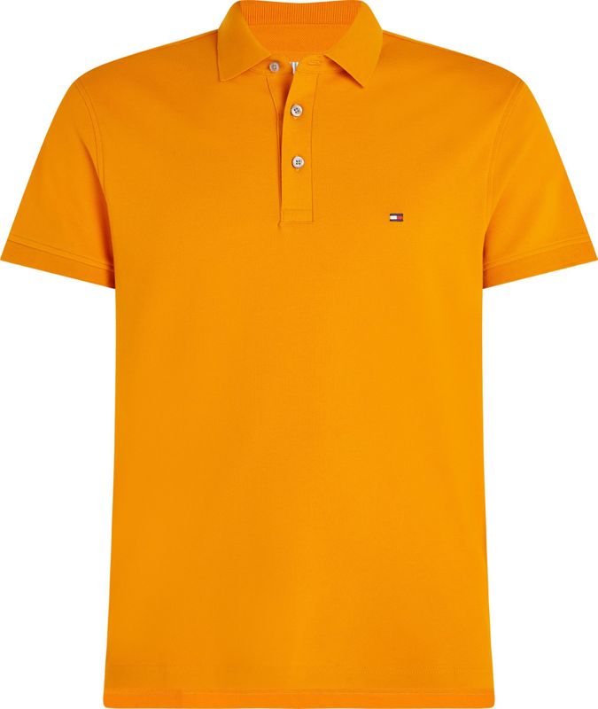 Poloshirt - Effen - Jersey - Kwartmouw - Slanke Pasvorm