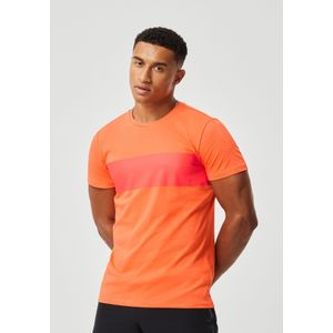 Bjorn Borg T-shirt Stripe, oranje -  Maat: XXL