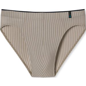 SCHIESSER Long Life Soft slip (1-pack), heren supermini bruin-grijs gestreept