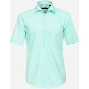 VENTI modern fit overhemd, korte mouw, popeline, groen 48