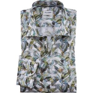 OLYMP Level 5 body fit overhemd, popeline, messing dessin