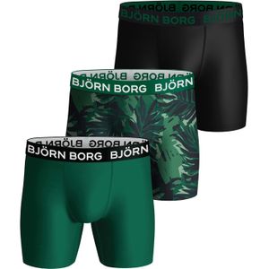 Bjorn Borg Performance boxers, microfiber heren boxers lange pijpen (3-pack), multicolor -  Maat: XXL