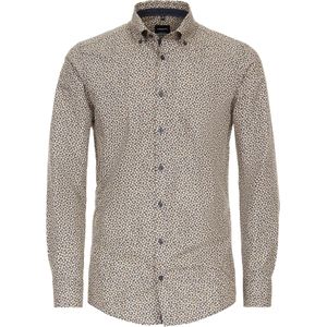 VENTI modern fit overhemd, popeline, groen dessin