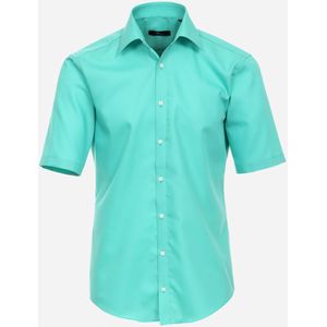 VENTI modern fit overhemd, korte mouw, popeline, groen 45