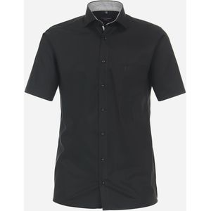 CASA MODA modern fit overhemd, korte mouw, popeline, zwart 49