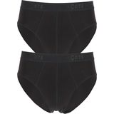 TEN CATE Basics men slip (2-pack), heren sportslips, zwart