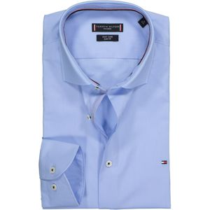 Tommy Hilfiger Classic slim fit overhemd, lichtblauw (contrast)