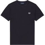 Fred Perry Ringer regular fit T-shirt M3519, korte mouw O-hals, blauw -  Maat: M