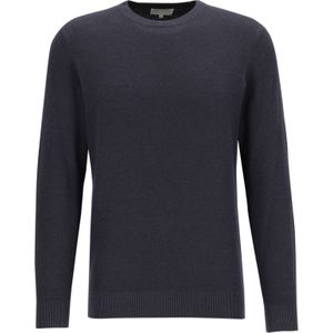 Michaelis - Heren Trui - Donkerblauw - Slim Fit - Katoenmengsel