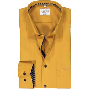 MARVELIS modern fit overhemd, popeline, geel 40