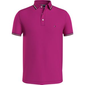 Tommy Hilfiger 1985 Rwb Tipped Slim Polo, heren poloshirt, roze -  Maat: 3XL