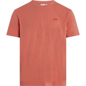 Calvin Klein Smooth Cotton T-shirt, heren T-shirt korte mouw O-hals, rood -  Maat: S
