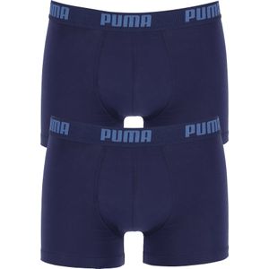 Puma Basic Boxer heren (2-pack), navy blauw -  Maat: S