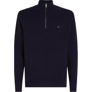 Tommy Hilfiger heren schipperstrui Katoenen, donkerblauw -  Maat: M