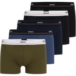 HUGO BOSS Essential trunks (5-pack), heren boxers kort, multicolor (set met verschillende kleuren)