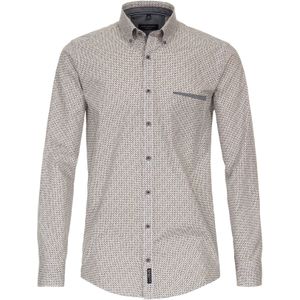 CASA MODA Sport casual fit overhemd, popeline, rood dessin