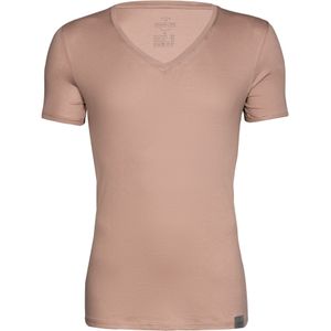 RJ Bodywear The Good Life T-shirts (2-pack), slim fit heren T-shirts diepe V-hals, huidskleur -  Maat: XXL