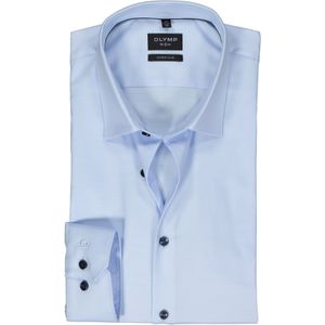 OLYMP No. 6 Six super slim fit overhemd, twill, lichtblauw 41